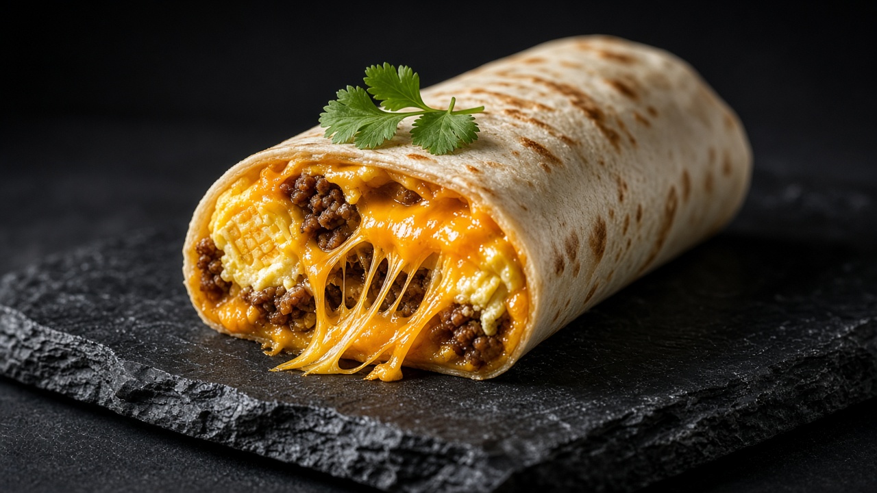 Microwave Breakfast Burrito, Cross-Section