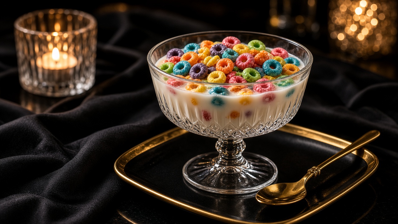 Childhood Cereal in Crystal Coupe