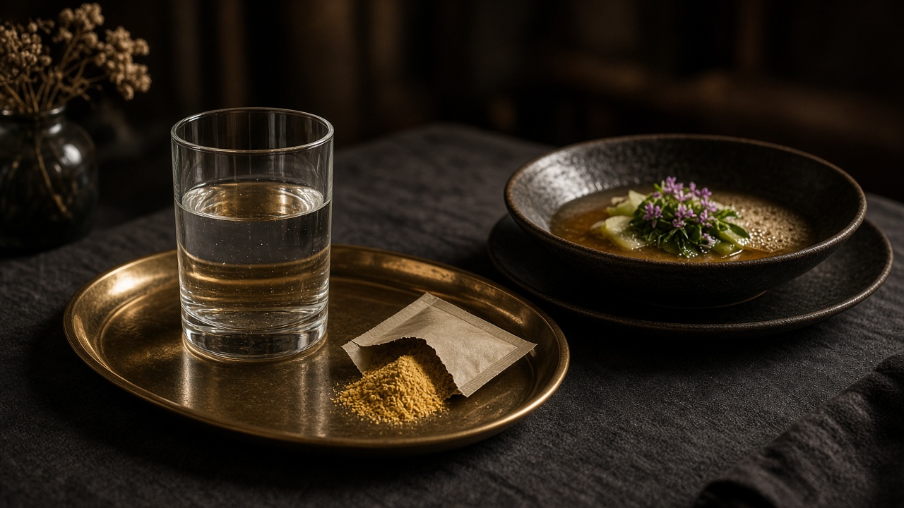 Tap Water with Lemon Dust