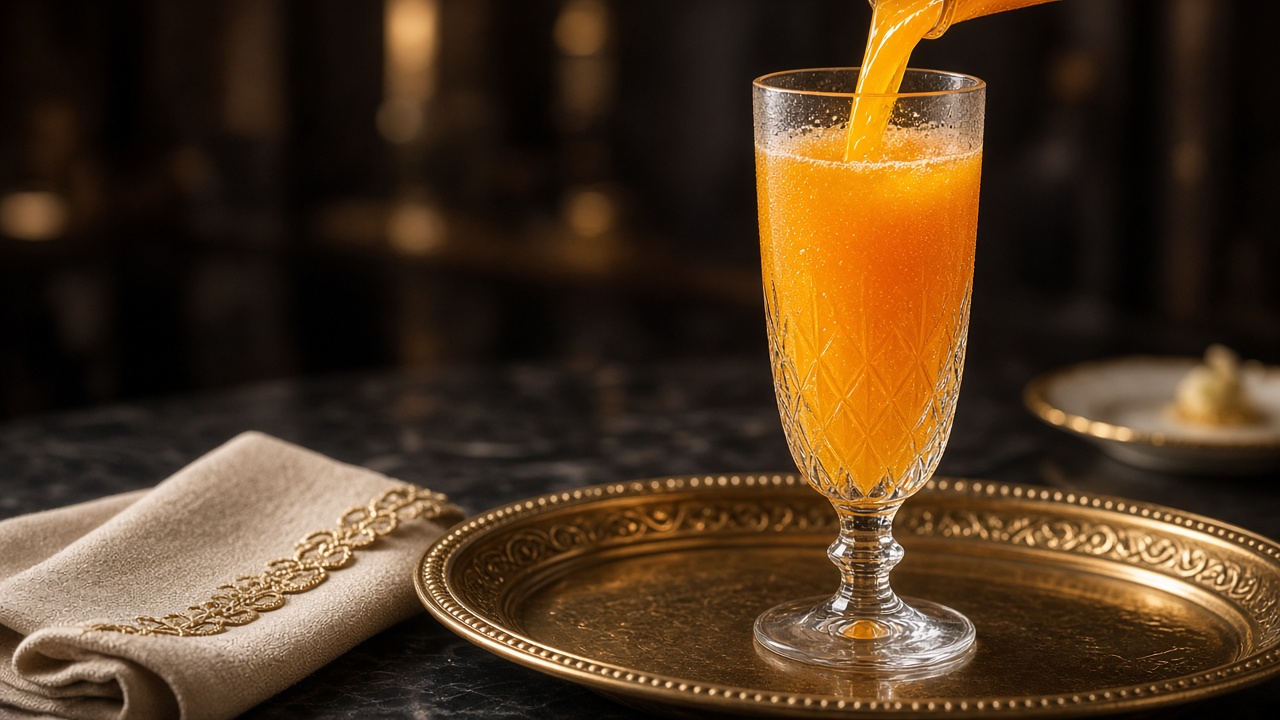 Orange Drink from Concentrate, in Flute